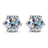 0,2 ct- 4 ct schroef terug oorbellen D kleur GRA certificaat voor vrouwen man S925 zilveren Stud Earring vergulde 18K fijne sieraden 240227