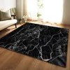 Black White Marble Printed Bedroom Kitchen Large Carpet for Living Room Tatami Sofa Floor Mat Anti-Slip Rug tapis salon dywan240l