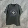 Mens Medusa Designer Embelezado Ano do Dragão T-shirt Solto Moda Verão Mangas Curtas Homens Casuais Milano Selo Camiseta Esportes Camisetas Tee T0z6