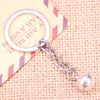 Keychains 20pcs Fashion Keychain 11mm 3D Basketball Pendants DIY Men Jewelry Car Key Chain Ring Holder Souvenir For Gift