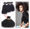 Brésilien Humain Vierge Crépus Bouclés Pleine Fin Cheveux En Vrac Tressage Extensions De Cheveux Non Transformés Bouclés Naturel Noir Couleur Extension Humaine7090387