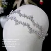 2024 Mode Kristall Hochzeit Tiara Blatt Stirnband Braut Prinzessin CZ Krone Haarschmuck Brautjungfer Schmuck Frauen Kopfschmuck 240301