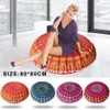 Stor 80 80 cm mandala golvkuddar bohemisk meditation kudde täcker runda pouf retro boho tapestry cover fodral d90808267f