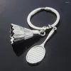 Nyckelringar ryggsäck för flickor badminton hängande sportknapparbilhållare älskare