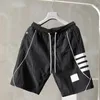 2024 Mens Shorts Summer Fashion Brand Style Men Casual Sports Fifth Pants Internet Stripes Four Bars Quick Drying Beach