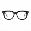 Óculos de sol quadros retro óculos para mulheres homens lurury acetato óculos oval grande rosto miopia óculos ópticos318y