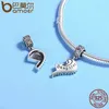 BAMOER 100% argento sterling 925 Madre e figlia Amore per sempre Ciondoli con ciondolo adatti Bracciali Collana Creazione di gioielli SCC427 CJ191330A