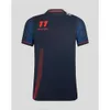 Costume de course de l'équipe rouge F1, Bull Racing, pilote néerlandais Verstappen, T-shirt à col rond, sport et loisirs, haut surdimensionné, nouvelle collection 2024