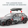 1/24 Audi RS6 Modified Vehicles Car Model Toys Alloy Diecast With Pull Back Light Sound Model Boys Gifts For Children 240219