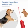 Lampe de poche à faisceau longue portée rechargeable avec capuchon étoile pour chats rouges haute puissance avec pointeur laser pour chiens enseignement en plein air coque rouge