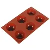 Meia bola esfera molde de bolo de silicone muffin chocolate biscoito cozimento molde pan ferramentas cozinha raspador de cozimento 1pc302w