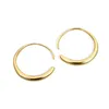 Dangle Earrings Minimalist Gold Plated Gradual Big Circle Women's Charm Girl Hip Hop Party Jewelry Accessories