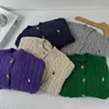 Kinderpullover für Jungen und Mädchen, Frühlingsneuheit, gestrickte Strickjacke aus reiner Baumwolle für Babys