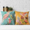 Kissenbezug Papagei Vogel Kissenbezug Feste Blume Sofa Schmetterling Schlafzimmer Home Decor Dekokissenbezug Home Decor Almofadas220v