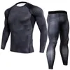 Motorkleding Sneldrogend pak Fitnesskleding voor heren Ademende hardlooplegging met lange mouwen