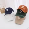 Ball Caps Doit 2024 Child Baseball Cap For Girl Boy Hats Summer Sunscreen Baby Casual Hip Hop Solid P D R Letter Kid 2 To 7 Y