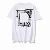 Summer Luxurys Mens and Womens T Shirt Designers offs Clothing Loose Tees Tops Man Casual Street graffiti Shirt Sweatshirt Short Sleeve Tshirts Offs White