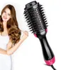 Professionella ett steg hårtorkar och volumizer Styler Blow Dir Air Brush Flower hårtorkar Hårbrush Styling Tools256L7471591