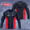 Sudadera con estampado 3D de F1 Racing para hombre, chaqueta del equipo de carreras rojo 2024, Sudadera con capucha para niños, jersey de toro informal con cremallera, gran oferta 2024