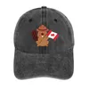 Berets Canadian Beaver Cowboy Hat Ball Cap Drop Cosplay Mulheres Caps Masculinos