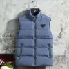 Designer Prda Men's Down Cotton Women's Winter Vest Light Men Warm Casual Hoodie Matching Jacket Plus Size Vests