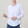 Lu Align Pant Lemon Shirt Fiess Sleeve Workout Long Sport Topps Gymkläder Kvinnor Tränar Kör snabb torr dragkedja Yoga kostym Coat SporteWe