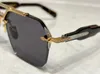Mode solglasögon för män kvinnor sommar silverton designers handgjorda halvrim retro glasögon anti-ultraviolet tjock metall fyrkantig ram slumpmässig låda 7j5f