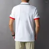 Men's Polos Cotton Royal Polo Shirts High Quality Short Sleeve British Letter Embroidery Casual Male Tees Plus Size 7XL