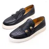 Casual Shoes 2024 High Quality Cowhide Men Loafers Luxury Men's Double Buckle Business For Walking