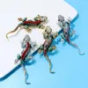 Brooches CINDY XIANG Arrival Vintage Lizard Brooch Women And Men Fashion Animal Pin 4 Colors Available Coat Accessories