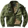 Män Winter Coat Heavy Fleece Male Cardigan Bomber Aviation Jumper Air Force One Man Eesthetic Clothing Workwear Military Jacket 240301