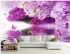 Sfondi di fiori viola idrologia riflessione farfalla sfondo muro soggiorno moderno4630215