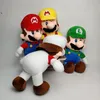 2024 Wholesale cute white Luigi plush toys for kids game Playmates Holiday gifts Claw machine prizes