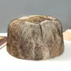 Men Winter Outdoor Keep Warm Real Rabbit Fur Hat Natural Quality Hats Male 100 Genuine Caps 240227