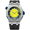 Zegarek designerski zegarki modowe zegarek dobrej jakości zegarki 42 mm Auto mechaniczny ruch ze stali nierdzewnej Hardlex Glass Orologio di Lusso
