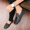 Casual Shoes Fashion Tassel Men's Loafers Genuine Leather Dress Comfortable Business Flat Soft Moccasins 2.5