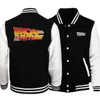 Zurück in die zukünftige Modebaseballjacke Männer klassische Filmreihe Jackets Casual Oversized Herren Creative Hip Hop Streetwear 240229