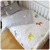 Ensemble de literie bébé pour nés motif étoile linge de lit enfant pour garçon pur coton tissé literie de berceau housse de couette drap taie d'oreiller 3 pièces 240226