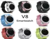 V8 montre intelligente Bluetooth montres Android 03M caméra MTK6261D PK DZ09 GT08 Smartwatch avec emballage de vente au détail 8 couleurs 1556401