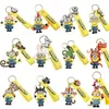 2024 Despicable Me Minions Anime Periférico Chaveiro Decoração de carro Pingente Meninos e Meninas Presente Adolescentes e Crianças Favoritos dos doze signos do zodíaco chinês