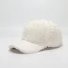 Ball Caps Winter Hats For Women Baseball Cap Snapback Thickened Warm Cashmere Casquette Korean Casual Solid Simple