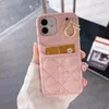 Phone Case Designer Leather Quilted for iPhone 15 Pro Max Cases Apple iPhone 14 13 12 11 XS Max XR 15 Plus Samsung Galaxy S24 Ultra S23 S22 PLUS s21 Case Card Holder Pendant