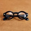 Vazrobe Vintage Eyeglasses Frame Male Round Glasses Men Steampunk Fashion Eyewear Reading Spectacles Black Thick Rim Sungrasses FR301E