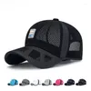 Ballkappen 2024 Trendy Full Mesh Baseball Sommer Hüte Kappe Für Frauen Männer Trucker Outdoor Atmungs Hip Hop Gorras Casquette