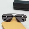 756 Solglasögon Silver Black Green Gradient Men Sonnenbrille Shades Lunettes de Soleil Vintage Glasses Occhiali da Sole UV400 Eyewear