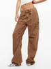 Women's Pants Womens High Waisted Baggy Sweatpants Straight Bottoms Fall Jogger Trendy Lounge Cargo Trousers With Pockets