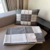 Plaid H Blanket Cashmere Designer Blankets for Beds Sofa Fleece Knitted Nap Throw Soft Wool Scarf Shawl Decorative271z