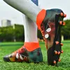 American Football Shoes Mens High Ankle Soccer Vuxenstudenter Outsula Icke-halk unisex Långa spikar utomhus torv andningsbara sneakers