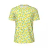 Magliette da uomo T-shirt sportiva con limone e lime T-shirt estiva luminosa con agrumi T-shirt vintage T-shirt alla moda per uomo Design Tops Plus