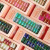 Fashion 24 False Nail Tips Pure Color Almond Shape Short False Nail Kit Wholesale Salon Nail Art Tools